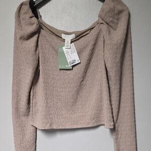 Elegant Beige Women's Blouse